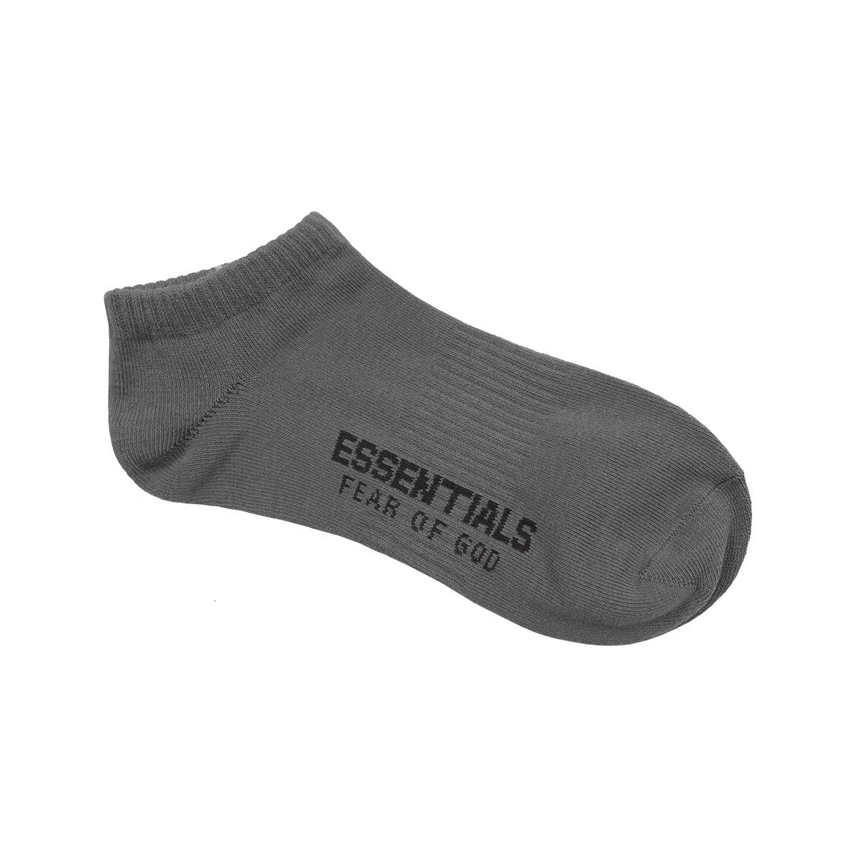 DOUBLE LINE ESSENTIALS Mens and Women's High Street FOG Letter Fashion Brand Sports Socks Boat Socks Versatile