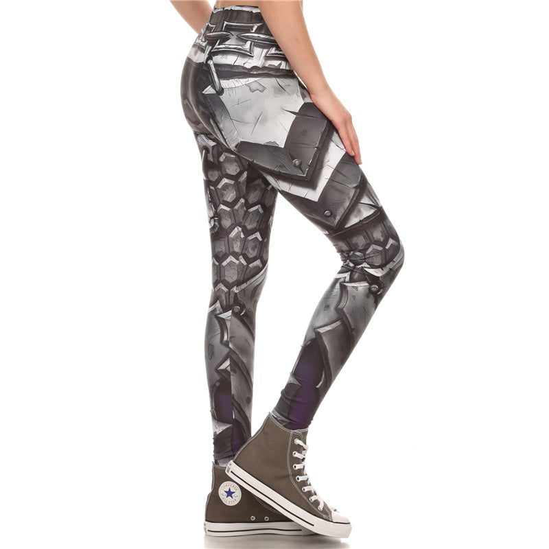 New Arrival Brand Legins COMIC ARMOR LEGGING Printed Women Leggings High Waist Leggins Sexy Slim Women Pants