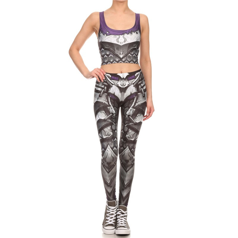 New Arrival Brand Legins COMIC ARMOR LEGGING Printed Women Leggings High Waist Leggins Sexy Slim Women Pants