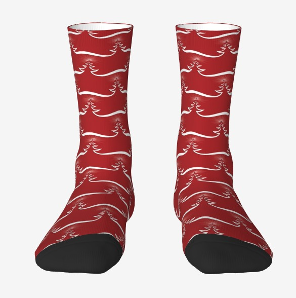 Mid-tube printed socks sports cartoon pet head socks