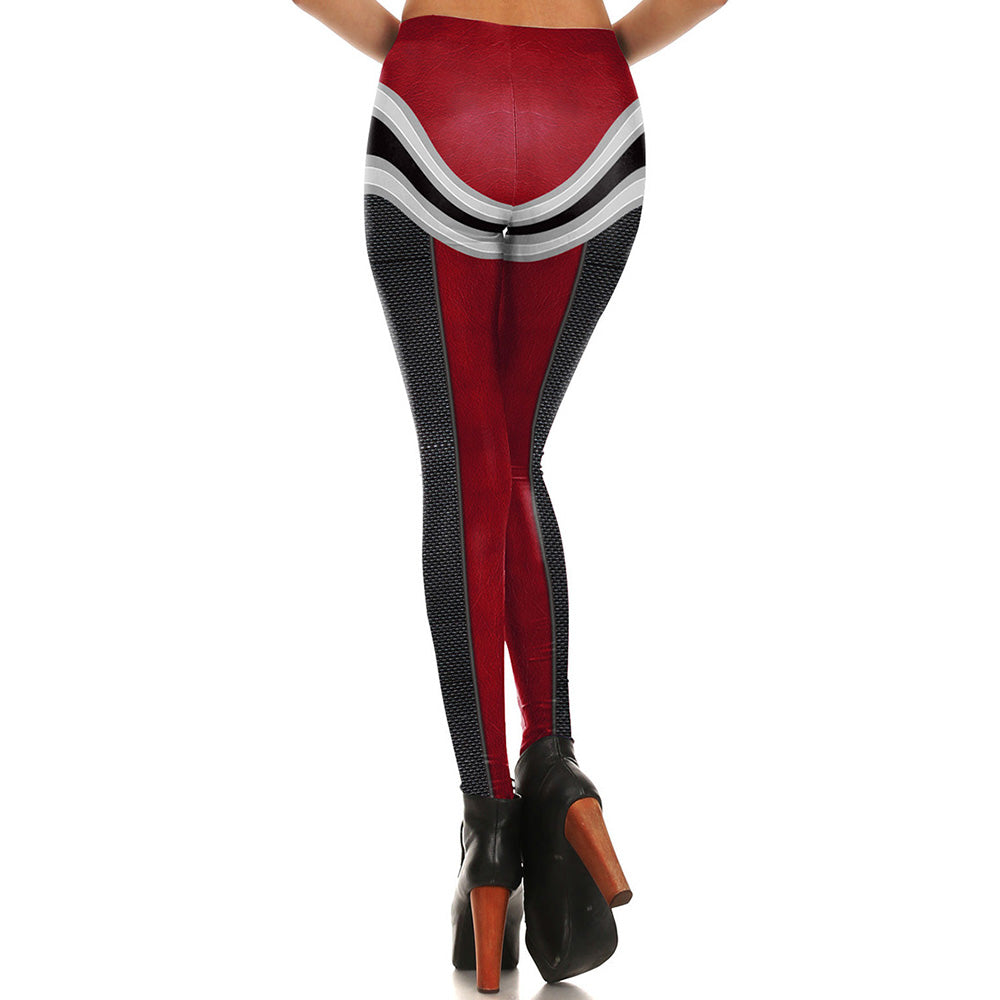 Women Leggings Digital Print Ripple Pattern Fitness Leggins Ripple Slim High Waist Workout Plus Size Legging Pants