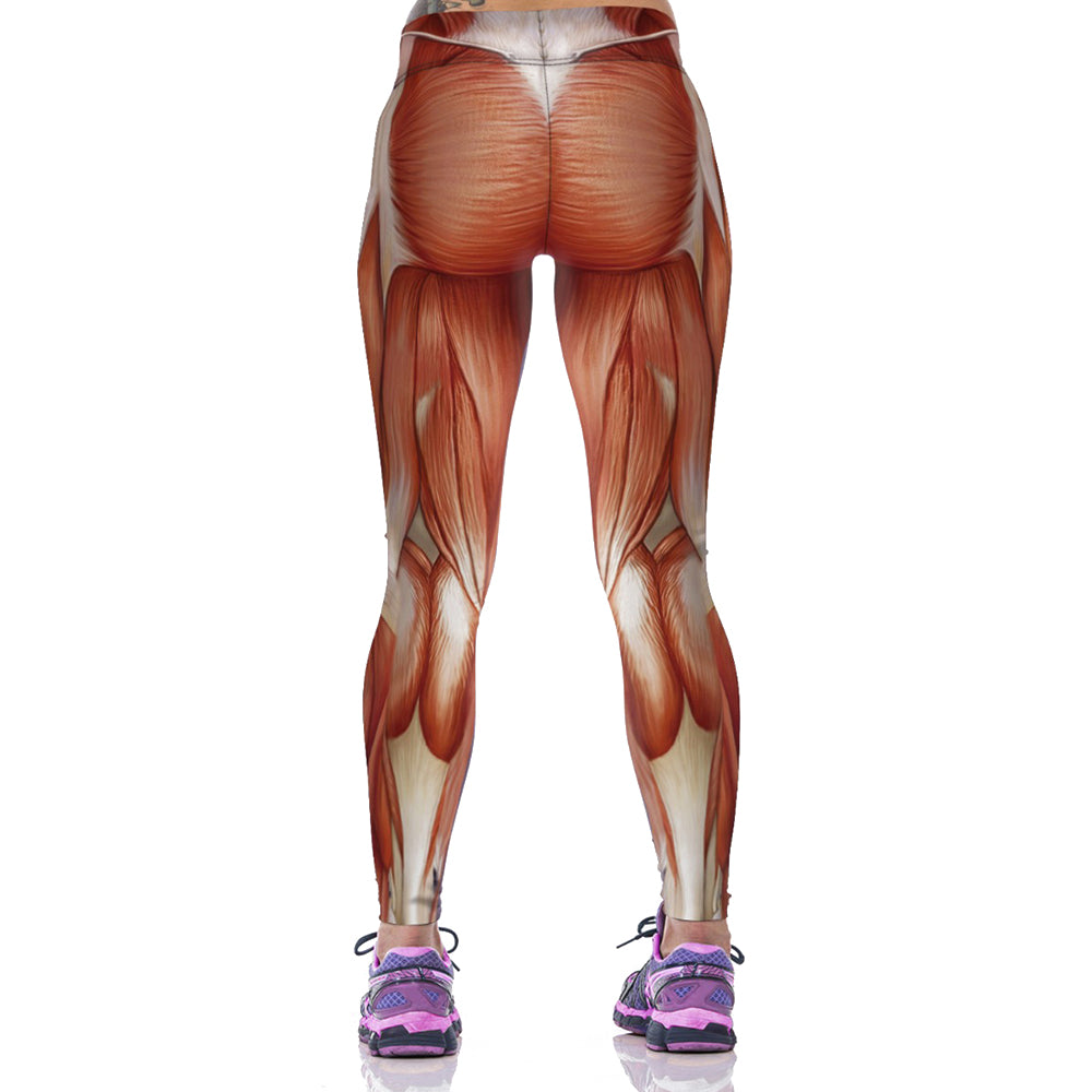 High Elastic Fashion Women Leggings Strong Muscles Printed Leggings Women Compression Pantalones Mujer Fitness Pants