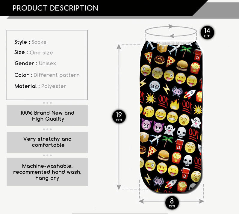 Halloween Socks 3d Printed Socks