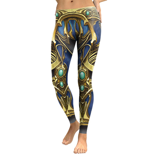 New Arrival  Leggings Women Armor Digital Print Sapphire Metal P[lus Size Fitness Leggins Workout Pants Legging