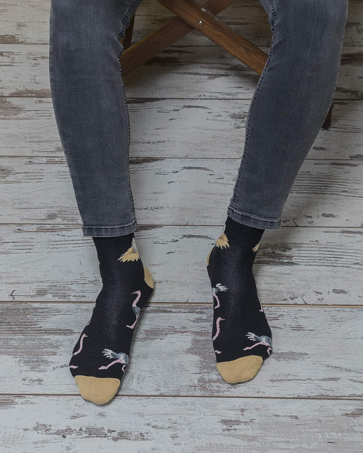 -Mens 5Pair Luxury Colorful Cotton Fun Novelty Dress Socks Gift Box